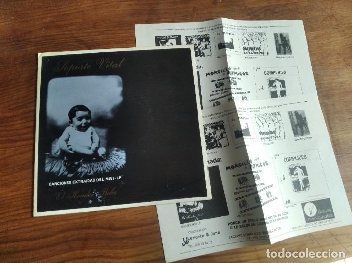 Disques de vinyle: SOPORTE VITAL - El hombre bobo ****** SINGLE 1986 CON HOJAS PROMOCIONALES DISCOGR&Aacute;FICA