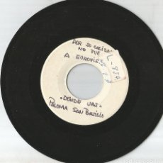 Discos de vinilo: PALOMA SAN BASILIO - DONDE VAS SINGLE TEST PRESSING EUROVISION SIN PORTADA NI INFO 1977. Lote 346828943