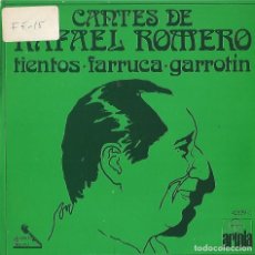 Discos de vinilo: RAFAEL ROMERO - TIENTOS + FARRUCA + GARROTIN EP SPAIN 1971. Lote 346829143