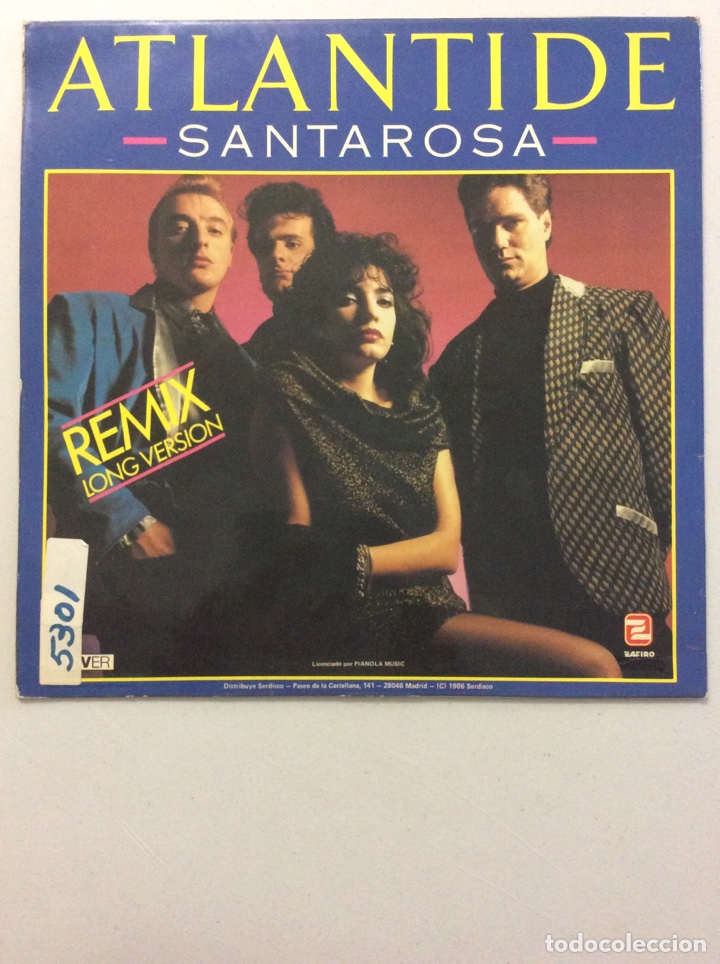 Discos de vinilo: Atlantide. Santarosa. - Foto 2