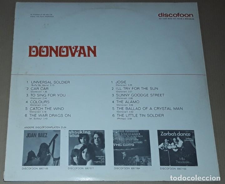 Discos de vinilo: LP - DONOVAN - DONOVAN - MADE IN HOLLAND - Foto 2