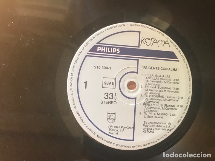 Discos de vinilo: Ketama. Pa gente con alma - Foto 4