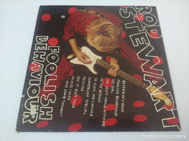 Discos de vinilo: ROD STEWART/FOOLISH BEHAVIOUR/VINILO. - Foto 3
