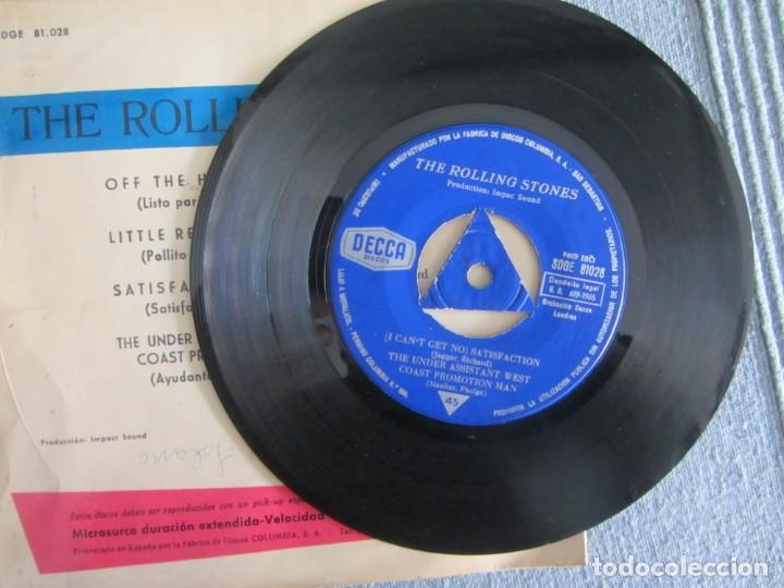 Discos de vinilo: EP THE ROLLING STONES SATISFACTION+3. CON TRICENTER - Foto 2