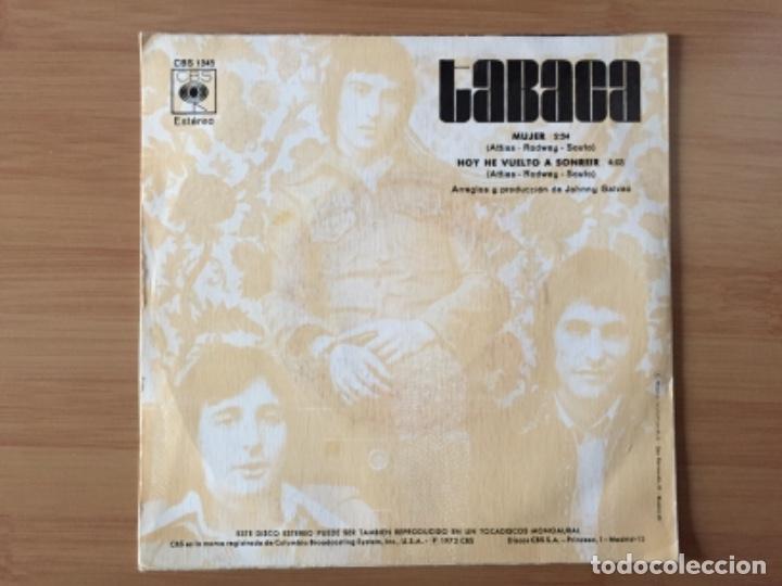 Discos de vinilo: TABACA. Mujer (vinilo single 1973) - Foto 2