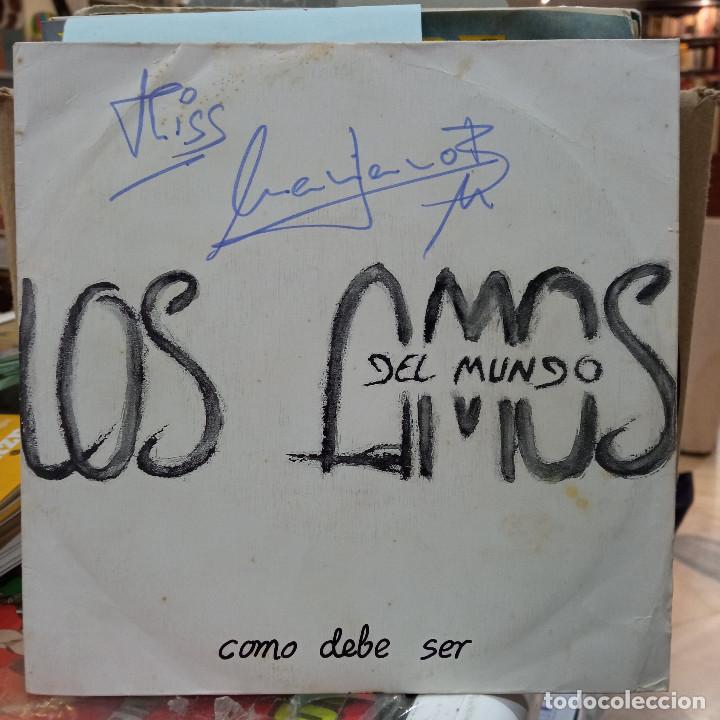 Disques de vinyle: Los amos del mundo - Como debe ser - Single sello Intermitente 1989.