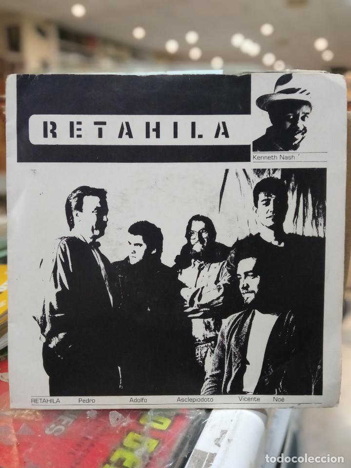 Disques de vinyle: Retahila - Mortal aguij&oacute;n / Sobre la ciudad - Single sello MV 1988.