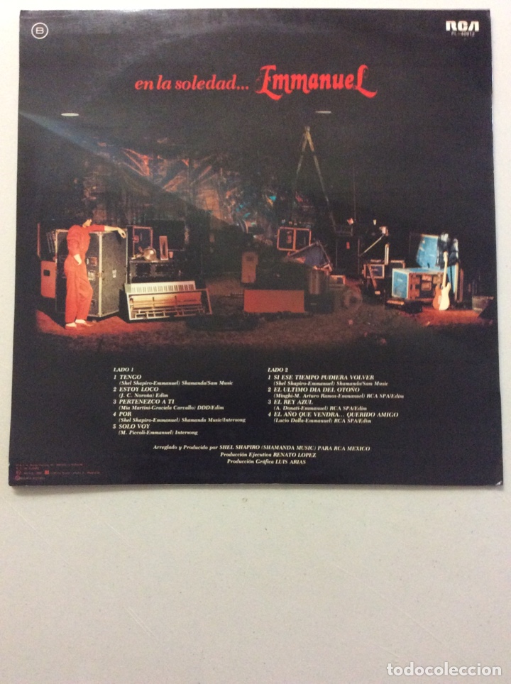 Discos de vinilo: Emmanuel. En la soledad... - Foto 2