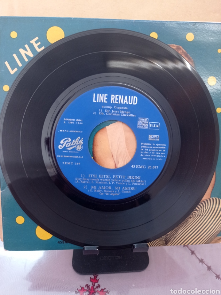 Discos de vinilo: LINE RENAUD BIKINI AMARILLO PATH&Eacute; - Foto 3