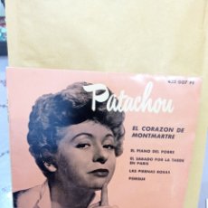 Discos de vinilo: PATACHOU EL CORAZÓN DE MONTMARTRE. Lote 347056613