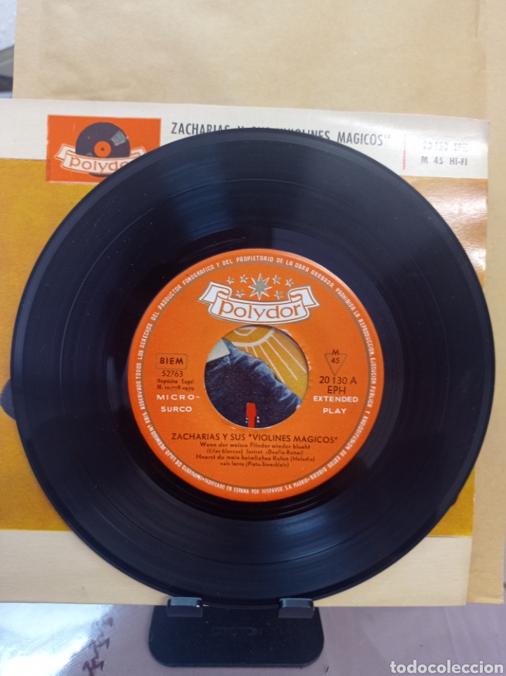 Discos de vinilo: ZACHARIAS Y SUS VIOLINES M&Aacute;GICOS - Foto 4