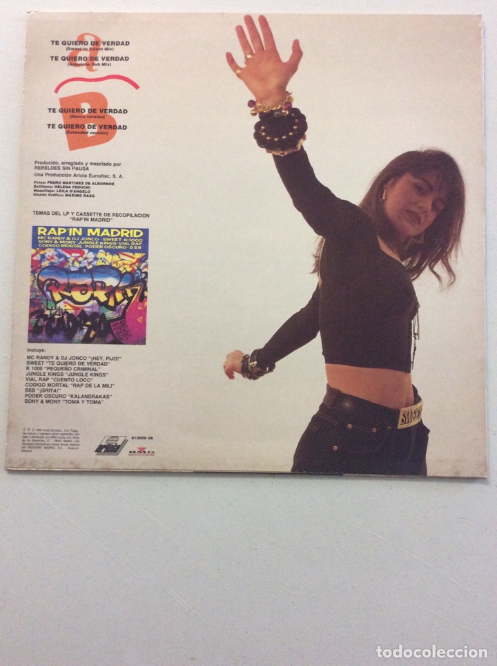 Discos de vinilo: Sweet. Te quiero de verdad. - Foto 2