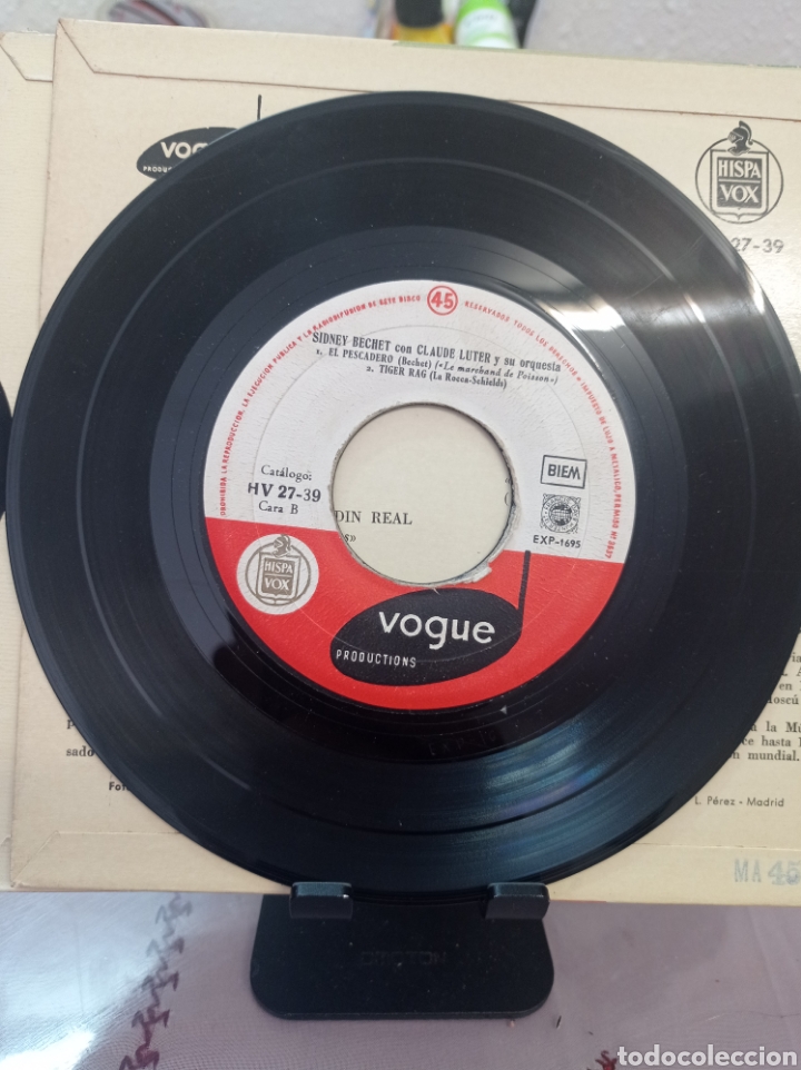 Discos de vinilo: 2DISCOS DE SIDNEY BECHET CON CLAUDE LUTER Y SU ORQUESTA - Foto 4