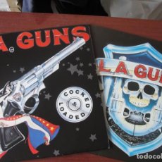 Discos de vinilo: 2 LP L.A. GUNS COCKED & LOADED, L.A. GUNS HARD ROCK ANGELINO ( GUNS 'N ROSES ) NUEVOS