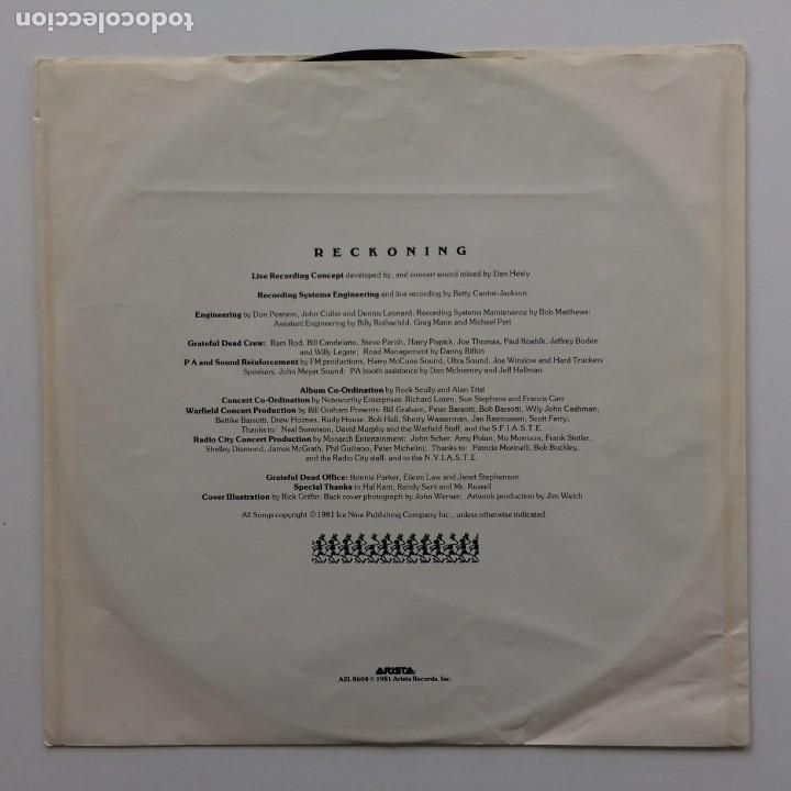 Discos de vinilo: Grateful Dead &ndash; Reckoning, 2 LPS, US 1981 Arista* - Foto 6