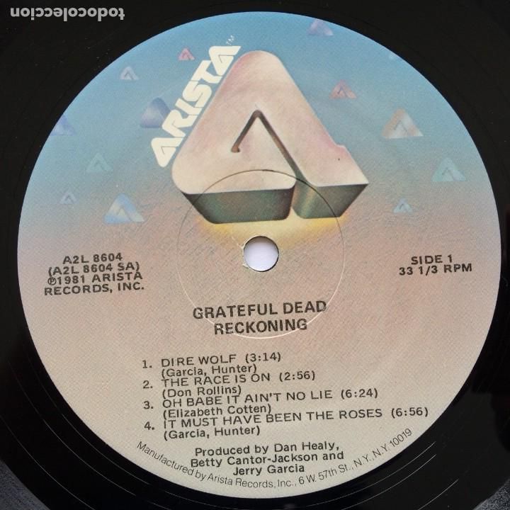 Discos de vinilo: Grateful Dead &ndash; Reckoning, 2 LPS, US 1981 Arista* - Foto 7