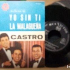 Discos de vinilo: HERMANOS CASTRO,YO SIN TI Y LA MALAGUEÑA. Lote 347154083