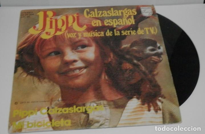 Discos de vinilo: DISCO SINGLE DE VINILLO DE PIPPI CALZASLARGAS - Foto 1