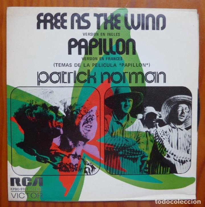 Discos de vinilo: PAPILLON / PATRICK NORMAN / PROMOCIONAL / 1974 / SINGLE - Foto 1
