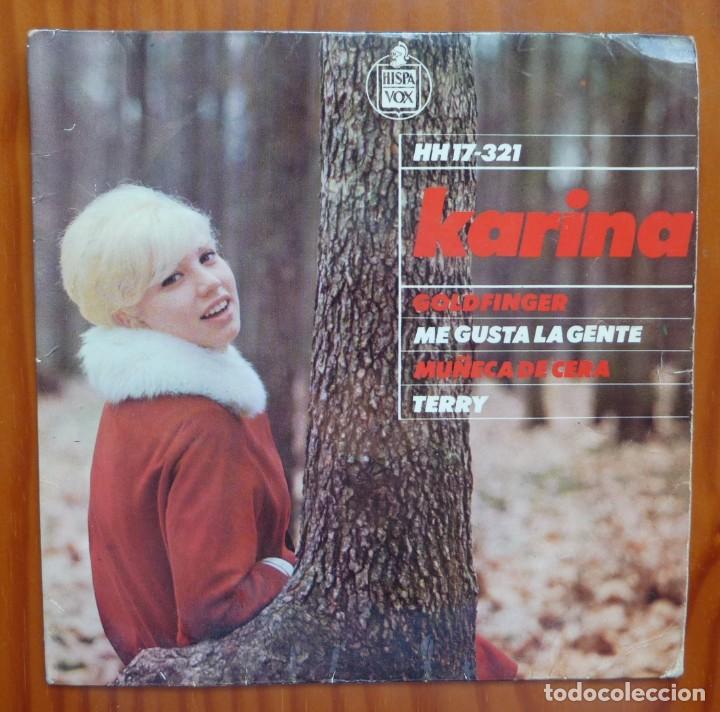 Discos de vinilo: KARINA / MU&Ntilde;ECA DE CERA+3 / 1965 / EP - Foto 1