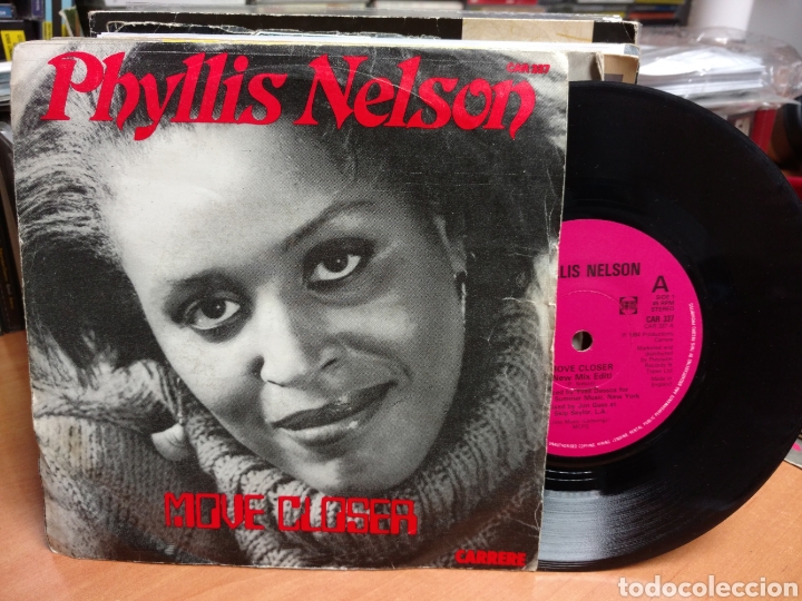 Discos de vinilo: Phyllis Nelson - Move Closer (7&rdquo;, Single) Ed. UK - Foto 1