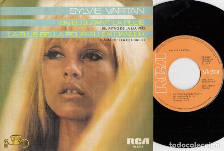 Discos de vinilo: SYLVIE VARTAN EL RITMO DE LA LLUVIA / LA MAS BELLA DEL BAILE SINGLE VINILO EDICION ESPA&Ntilde;OLA CS - 60