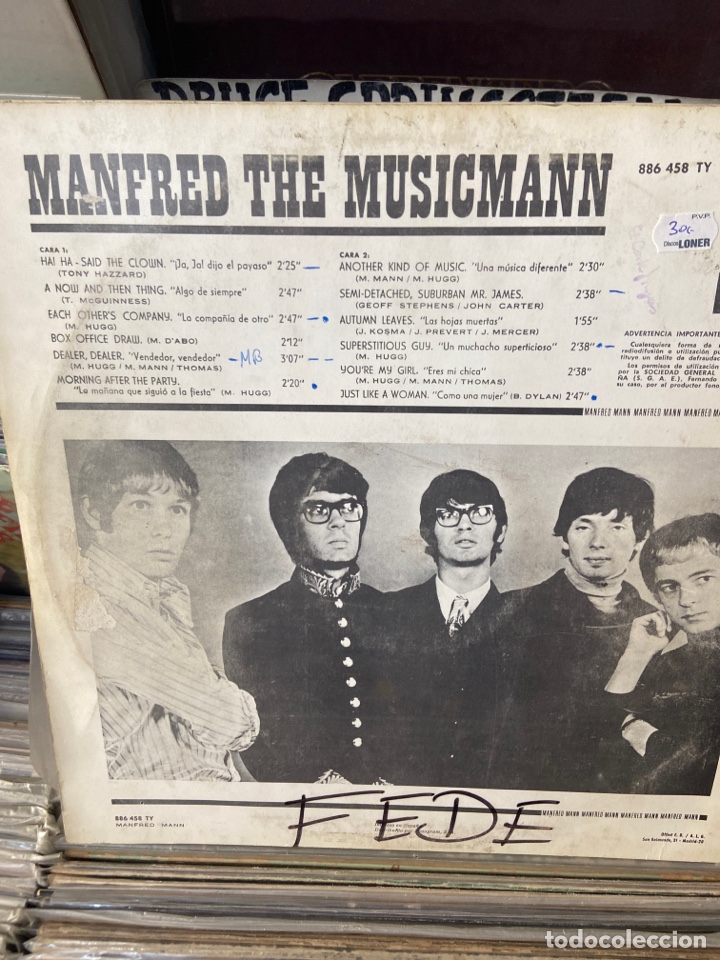 Discos de vinilo: Manfred mann The Music Mann - Foto 2