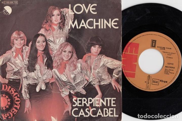 Discos de vinilo: LOVE MACHINE - SERPIENTE CASCABEL - SINGLE DE VINILO CS - 6 - Foto 1