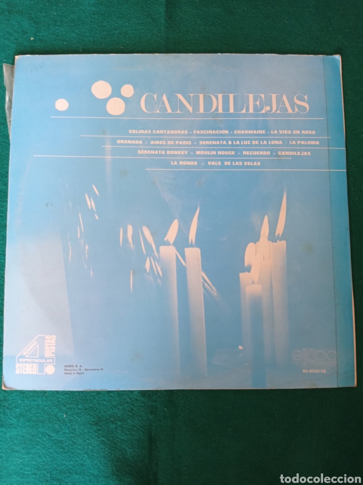 Discos de vinilo: DISCO VINILO LP , CANDILEJAS , A&Ntilde;O 1970 - Foto 2