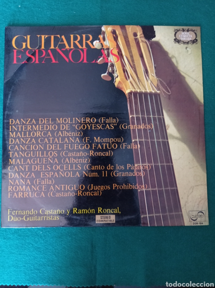 Discos de vinilo: DISCO VINILO LO , GUITARRAS ESPA&Ntilde;OLAS , A&Ntilde;O 2972 - Foto 1