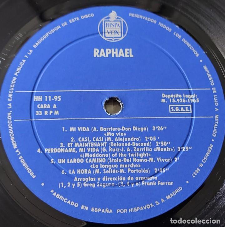 Discos de vinilo: LP VINILO RAPHAEL debut HISPAVOX A&Ntilde;O 1965 - Foto 4