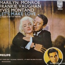 Discos de vinilo: MARILYN MONROE EP SELLO PHILIPS EDITADO EN MÉXICO DE LA PELÍCULA EL MULTIMILLONARIO...