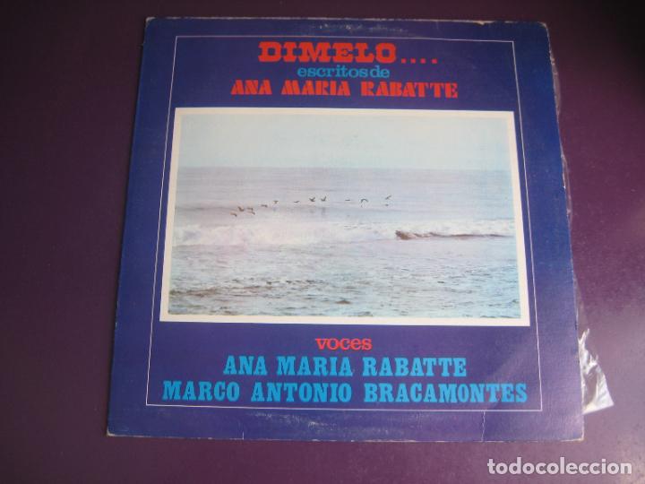 Dischi in vinile: DIMELO - ESCRITOS DE ANA MARIA RABATTE RECITADOS POR ELLA MISMA - LP - POESIA MEXICO