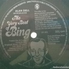 Discos de vinilo: BING CROSBY. THE VERY BEST OF BING. WORLD RECORD CLUB, UK 1975 FLEXI SINGLE 33 RPM S/SIDED