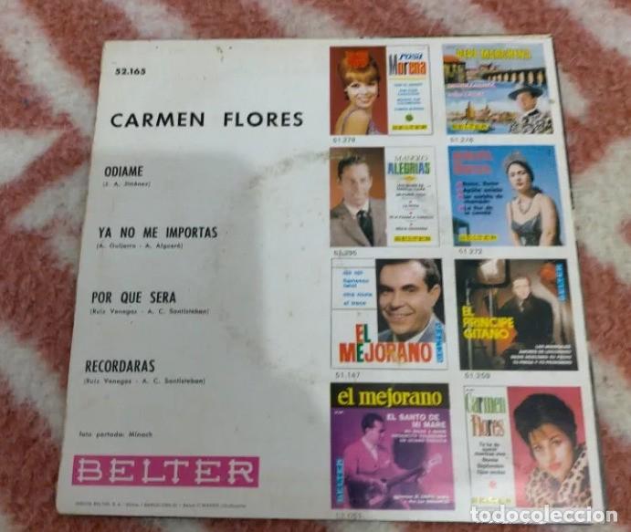 Discos de vinilo: Carmen Flores. Odiame. 1967. - Foto 2