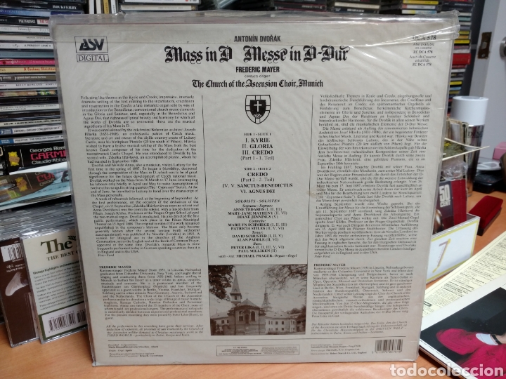 Discos de vinilo: Dvor&aacute;k - Frederic Mayer - Mass in D (LP, Album) - Foto 2