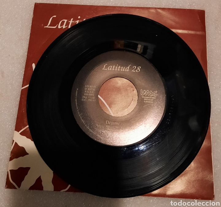 Discos de vinilo: Latitud 28 - Dejame. Pop canario - Foto 2