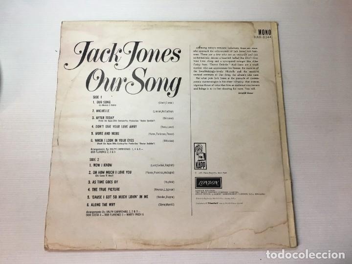 Discos de vinilo: LP VINILO JACK JONES - OUR SONG - Foto 2