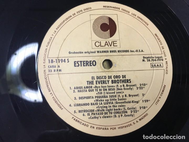Discos de vinilo: LP VINILO EL DISCO DE ORO DE THE EVERLY BROTHERS - Foto 5