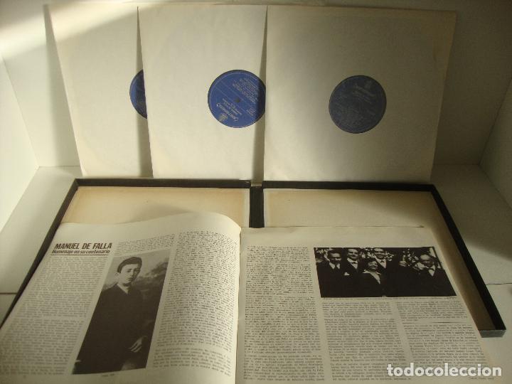 Discos de vinilo: ESTUCHE MANUEL DE FALLA HOMENAJE DE SU CENTENARIO 3 LP Y LIBRETO - Foto 7