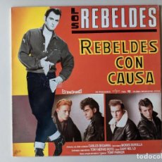 Discos de vinilo: LOS REBELDES - REBELDES CON CAUSA - LP VINILO EDITADO 1986 - BUEN ESTADO. Lote 347352463