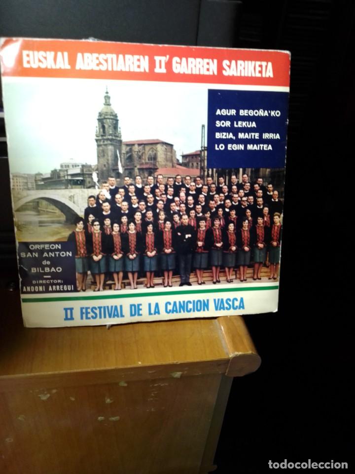 Discos de vinilo: Euskal abestiaren II GARREN SARIKETA CINSA 1966 - Foto 1