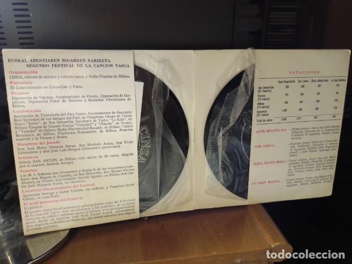 Discos de vinilo: Euskal abestiaren II GARREN SARIKETA CINSA 1966 - Foto 3