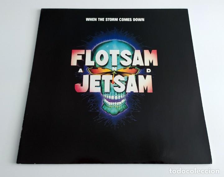 Discos de vinilo: LP FLOTSAM AND JETSAM - WHEN THE STORM COMES DOWN - Foto 1