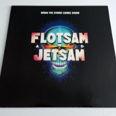 Discos de vinilo: LP FLOTSAM AND JETSAM - WHEN THE STORM COMES DOWN. Lote 347379743