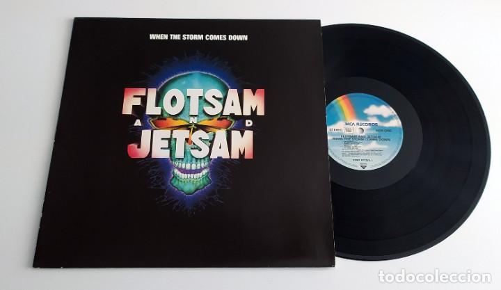Discos de vinilo: LP FLOTSAM AND JETSAM - WHEN THE STORM COMES DOWN - Foto 3
