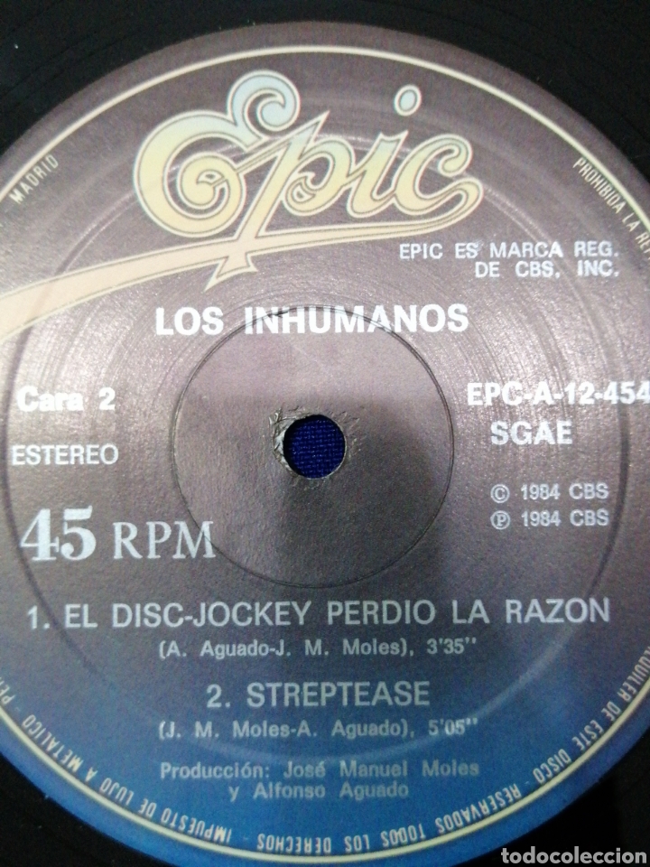 Discos de vinilo: LOS INHUMANOS MAXI SINGLE - Foto 5