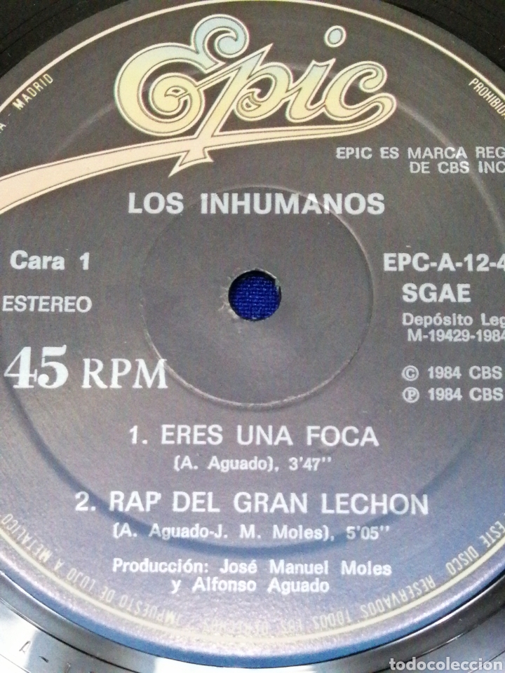 Discos de vinilo: LOS INHUMANOS MAXI SINGLE - Foto 6