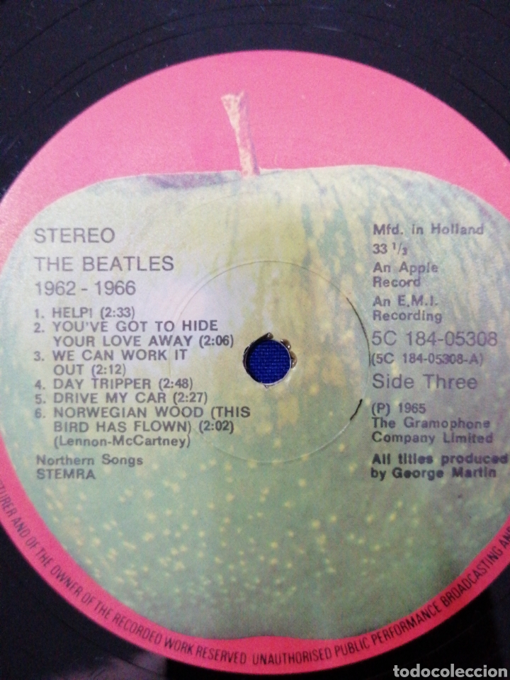 Discos de vinilo: THE BEATLES 1962-1966 HOLANDA DISCO DOBLES - Foto 10