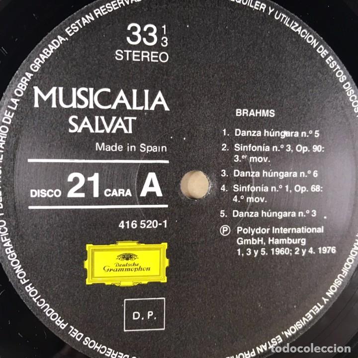 Discos de vinilo: MUSICALIA - SALVAT - DISCO N&ordm; 21. Brahms - Foto 4